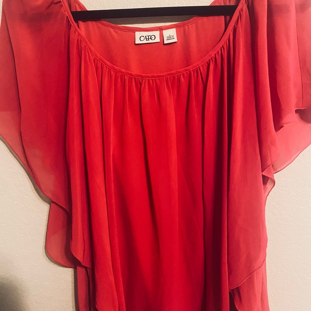 Cato Women's Vibrant Hot Pink Blouse